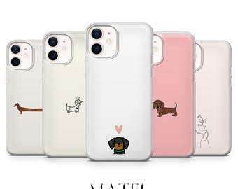 Dachshund Phone Case Wiener Dog Cover for iPhone 17, 16, 15, 14, 13, 12, Samsung S25, S24, S23, S22, A56, A16, Google Pixel 10, 9A, 8, 7, 6