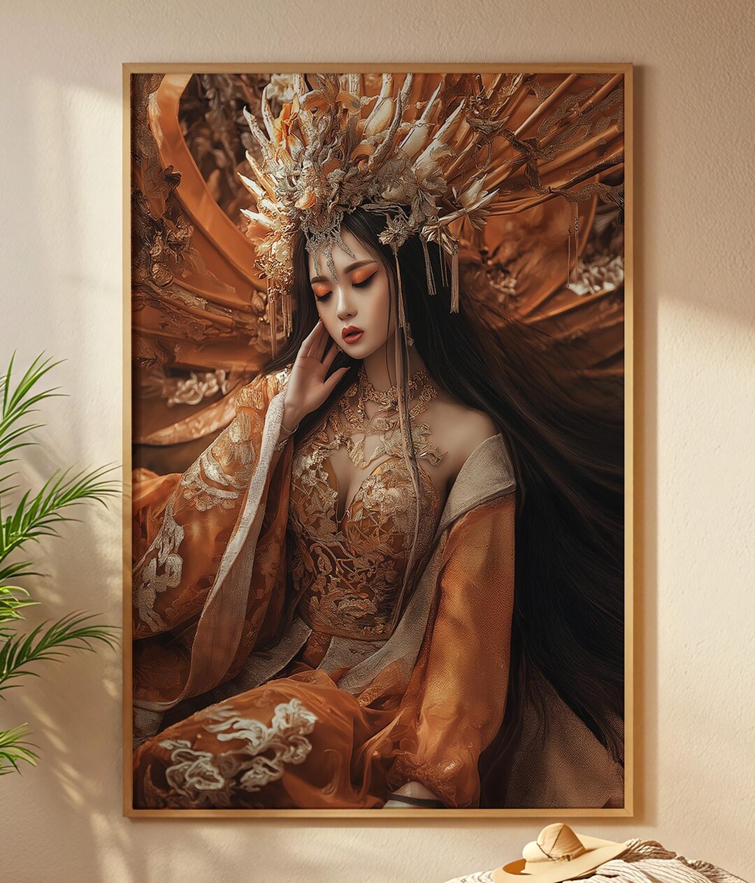 Vintage Asian Woman Art Print: Cultural Wall Art (digital Download) - Etsy