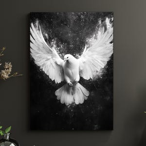 White Dove Flying, Digital Download, Instant Download