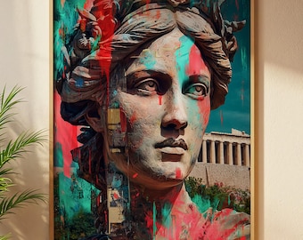 Modern Athena Wall Art Printable (Digital Download)