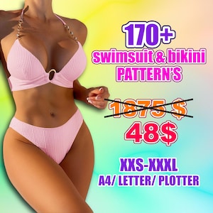 Swimsuit pattern | Swimsuit Pattern Bundle | Bikini pattern | Bikini & Swimsuit Sewing Pattern Pack | Swimsuit Sewing Patterns Collection