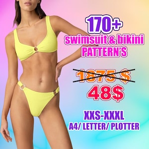 Swimsuit pattern | Bikini pattern | Bikini & Swimsuit Sewing Pattern Pack | Swimsuit PDF Pattern Bundle |Swimsuit Sewing Patterns Collection