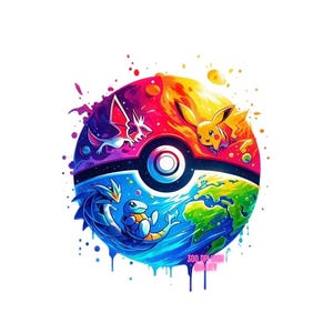 Animated Style PNG , 300 DPI Digital Download Clipart ,Cute Cartoon Design for T-Shirts, Stickers, Sublimation, Crafts & More