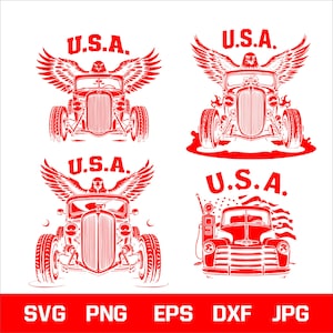 Vintage Route 66 Car SVG PNG JPEG Dxf Eps | Retro Road Trip Clipart | Classic Travel Design for Shirts, Mugs, Crafts, Gift for her