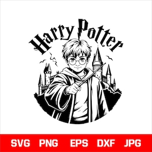 Wizard, School SVG PNG Jpeg Eps Dxf, Movie Reel and Cinematic Clipart Pack, 300 DPI Digital Files for T-Shirts and Crafts, Gift for him,