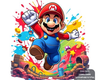 Game PNG , 4000x4000px, 300 DPI High Resolution, Comic Clipart, Sublimation and Print Ready, Hero, Gift, Funny PNG, Tshirt Png