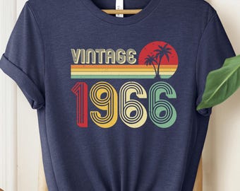 Vintage 1966 60th Birthday T-Shirt, Retro Birthday Shirt