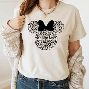 Leopard Minnie Mouse Shirt, Animal Minnie Shirt, Leopard Minnie Ear Shirt, Animal Kingdom shirt, Disney Family Vacation, Minnie Shirt