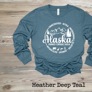 Cozy Custom Alaska Long Sleeve Shirt, Alaska Cruise Long Sleeve Unisex Youth Toddler Long Sleeve Shirt,Personalized 2025 Alaska Cruise Shirt