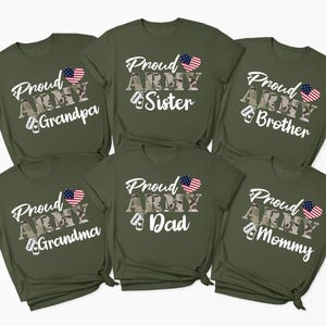 Army boot camp custom Tshirt and Sweater, Personalized Proud Army Family Shirts,Custom Army Family Outfits, Custom Army Graduation Shirt,