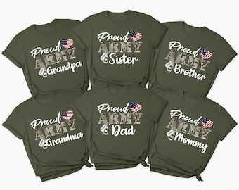 Army boot camp custom Tshirt and Sweater, Personalized Proud Army Family Shirts,Custom Army Family Outfits, Custom Army Graduation Shirt,