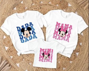 Disney Mama shirt, Dada Shirt, Mickey Shirt, Minnie Shirt, Cute Mommy Tee, Disney Gift Tee,Disney Mommy Birthday Shirt, Disney Family Trip