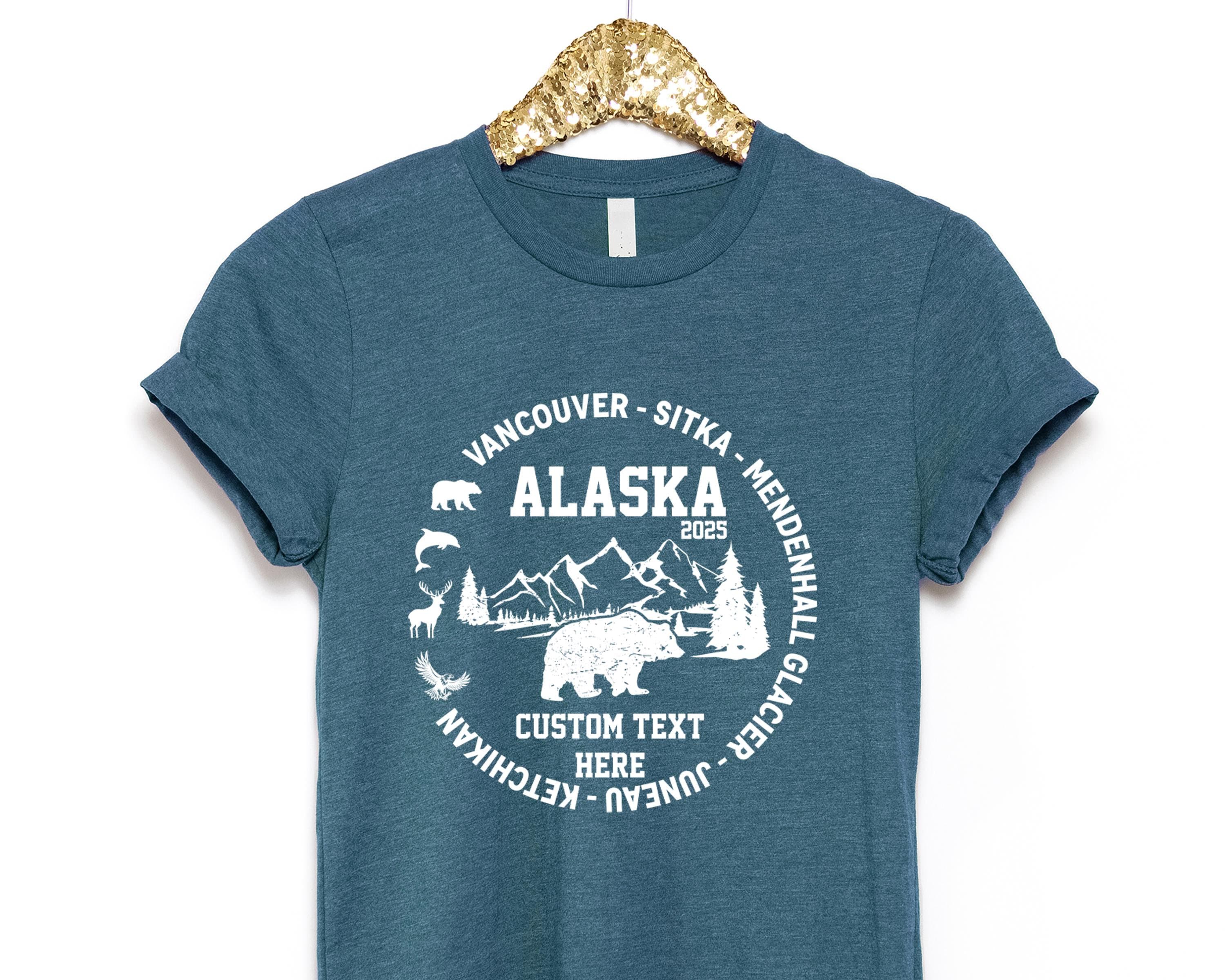 Custom Alaska Cruise T Shirts, Personalized Alaska Cruise Shirt, 2025 Alaska Cruise T-Shirts, Cruisin to Alaska, Matching Family Cruise Tee