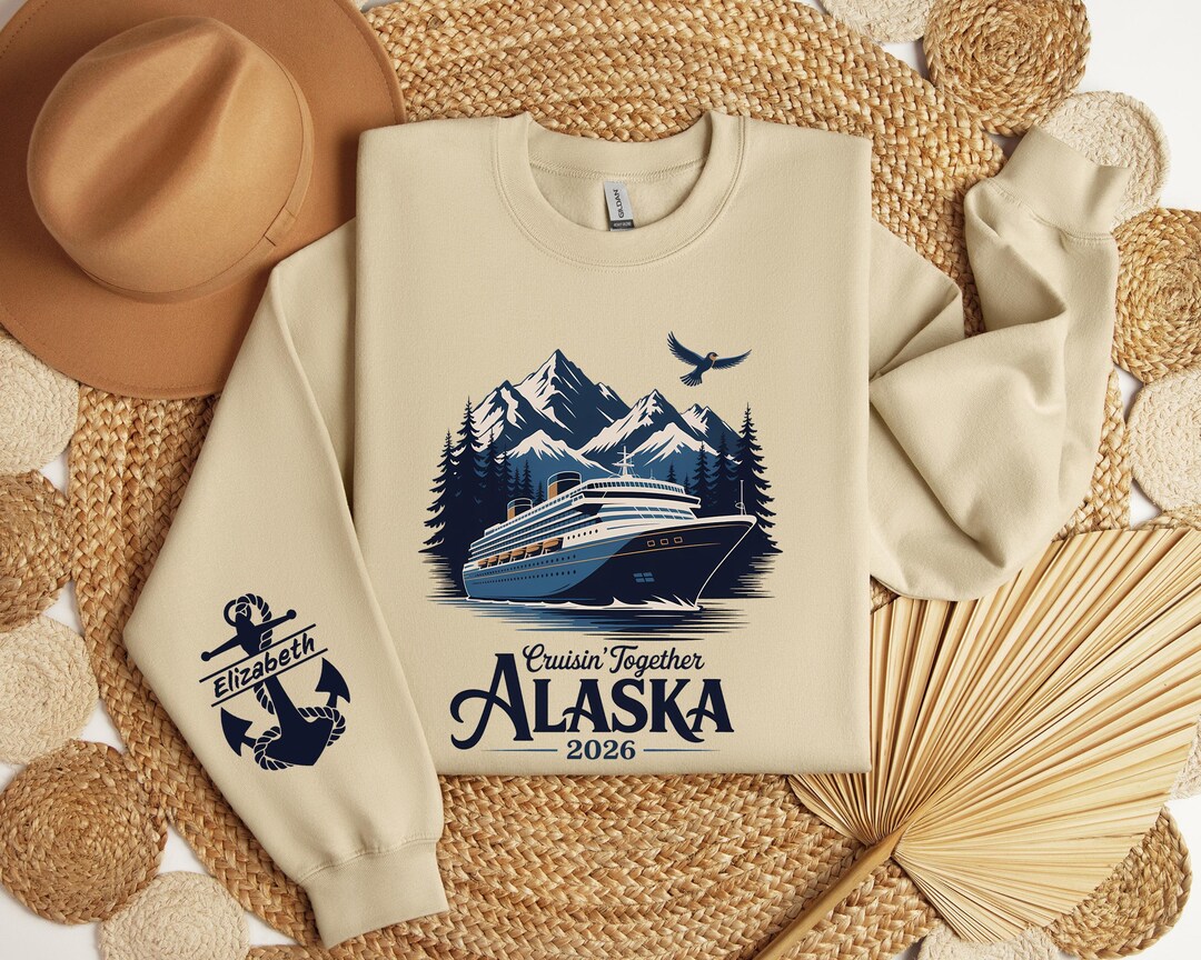 Alaska 2026 Group Trip Hoodie - Personalized Cruise Sweatshirt - Etsy