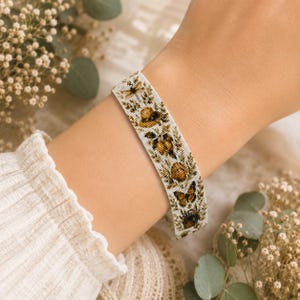 Vintage Summer Bracelet Modern Bead Loom Patterns, Peyote Bracelet Elegant Bracelet choker PDF Download Miyuki Delica 11/0