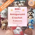 800 Amigurumi Crochet Patterns, Amigurumi Crochet Patterns, Ultimate Crochet Pattern Bundle, Amigurumi Pattern, Crochet Patterns