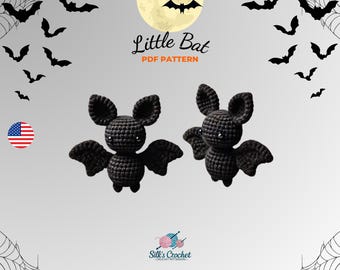 Little Bat Halloween Amigurumi Crochet Pattern ,Bat Crochet Pattern For Halloween, Bat Crochet Pattern, Crochet Pattern for Beginners