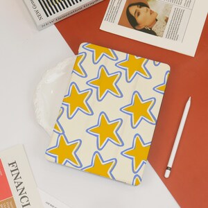 Cute Cartoon Stars iPad Case,Custom iPad Case,iPad 10/9/8/7th Gift,iPad Pro 2024/2021,iPad Air 11/13" 2025/2024,iPad Mini Cover For 7.9/8.3"