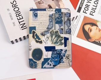 Book Flowers Collage Kindle Case Cover Sleeve,Kindle PaperWhite 12/11/10 Case,Kindle 6"/6.8"/7",Personalized Case Gift,Kindle 2024/Colorsoft