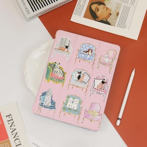 Cute Dog Drawing iPad Case,Personalized iPad Case,iPad 10/9/8/7th,iPad Pro 2020/2021/2022,iPad Air Case For 10.9/10.5/11",iPad Air/Pro 2025