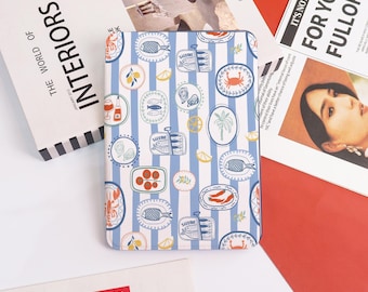 Cute Food Collage Kindle Case Cover Sleeve,Kindle PaperWhite 12/11/10 Case,Kindle 6"/6.8"/7",Personalized Case Gift,Kindle 2024/Colorsoft