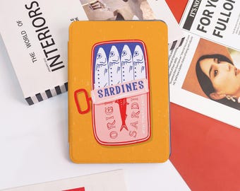 Cute Sardine Tin Print Kindle Case Cover Sleeve,Kindle PaperWhite 12/11 Case,Kindle 6/6.8,Personalized Case Gift,Kindle 2024/Colorsoft,Gift
