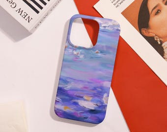 Purple Watercolor Painting Hard iPhone Case,Cover for iPhone 17 16 15,iPhone Pro SE X Xs XR Plus Mini Case,iPhone Air/16e,Personalized Gift