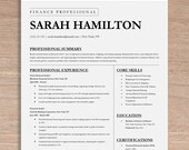 Finance Resume Template | 2-Page ATS-Friendly & Easily Editable