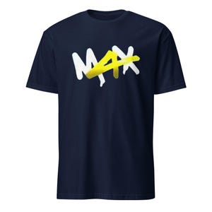 Max Verstappen 2024 F1-världsmästare Minnesblå Marinblå T-shirt M4X