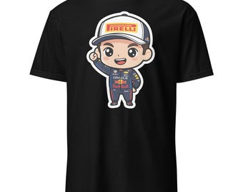 Max Verstappen Cartoon T-Shirt • F1 Red Bull Racing Fan Art