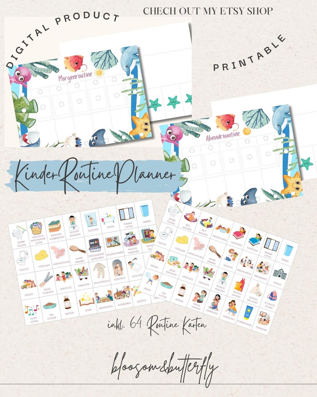 Morning and Evening Routine for Children Routine Plan Routine Plan for ...
