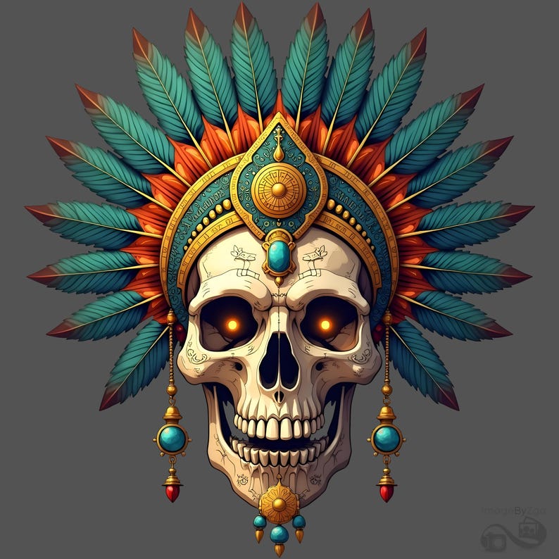 Bionic Skulls Clipart Set | 10 Corrupted Skull Designs (PNG, Digital ...