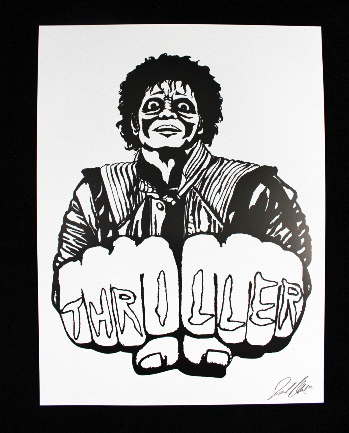 Michael Jackson Thriller Art Print,pop Art, Michael Jackson