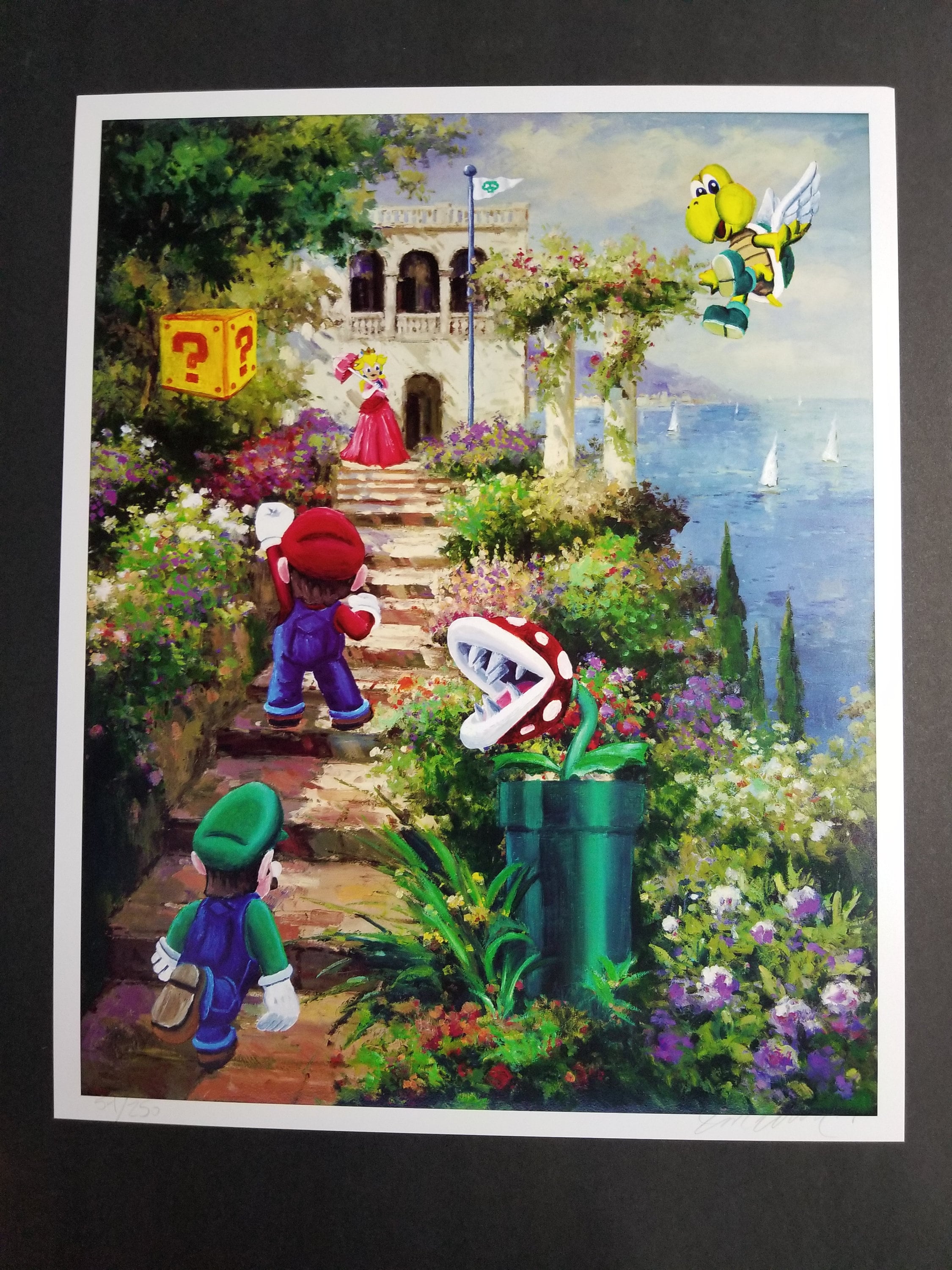 Super Mario Bros Art,nintendo Art,super Mario Bros,signed Numbered