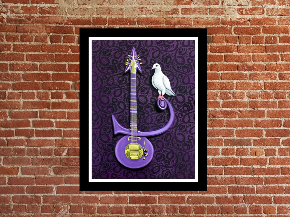 Prince Art, Prince Painting,when Doves Cry, Purple Rain, R.I.P