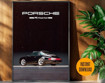 ポルシェ 911「リア馬力」ポスター 8インチ×10インチ プリント