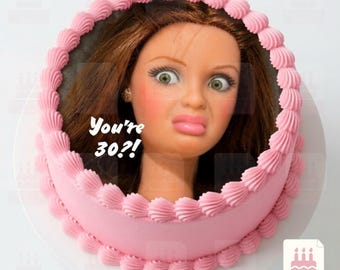 Doll Face Meme 30th Birthday Cake Topper