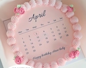 Made To Order Custom Calendar Round Cake PDF