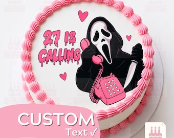 Custom Scary Halloween Character Birthday Cake Topper