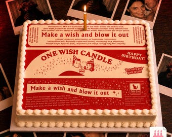 Obsession One Wish Willow One Wish Candle Birthday Printable Cake Topper