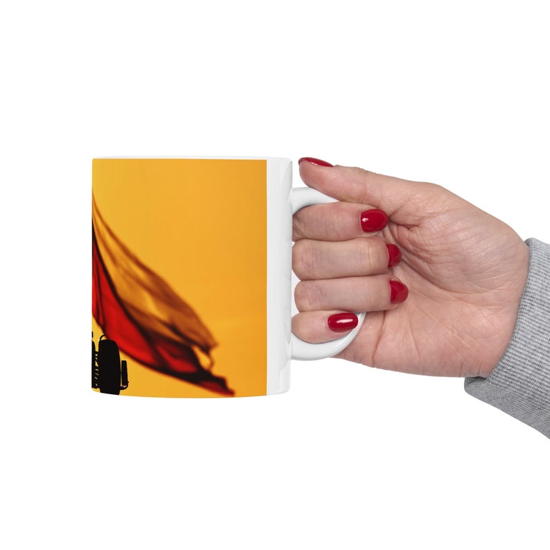 Charles Leclerc Sunset Lap Ceramic Mug, 11oz, 15oz, F1 Fan Gift, Racing