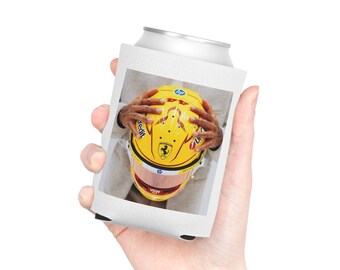 Lewis Hamilton Ferrari F1 2025 Helmet Can Cooler Koozie - Formula 1 Racing Gift, Insulated Beverage Holder, Racing Fan Merchandise, Gift for