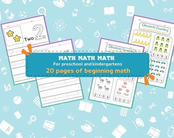 Förskolematteaktivitetsbok: Räkning och talräkning (digital nedladdning)