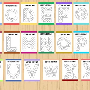 Preschool Alphabet Play Dough Mats- Letters Play Dough- Preschool, Pre-k Kindergarten- Alphabet Activity -Montessori -ABC Printable Play Doh- 27 Alphabet Play Dough Mat Prints-Fine Motor Skills Activities-Montessori Play Dough Activity Metarials-Homeschool Worksheets Resources