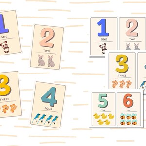 Number Flash Cards, Number Tracing Worksheet, 1-10 Flash Cards, Pre-k ...