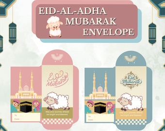 Sobres para dinero de Eid - Paquete de sobres para Eid - Juego de sobres para dinero de Eid - Sobres Eidee - Sobres Eidi - Sobres Eid Mubarak - Regalos de Eid - Sobre Eiden