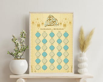 Ramadan Calendar 2025 for Kids: Printable Islam Tracker (PDF)