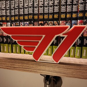 T1 Logo – 3D Druck (20 cm) | Esport & Gaming Dekoration
