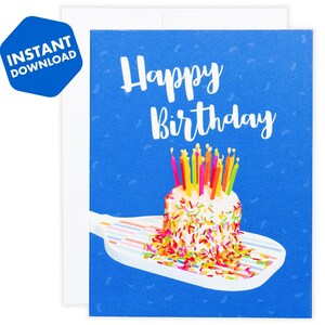 Printable Pickleball Birthday Card | Funny Pickleball Paddle Greeting Card | Unique Birthday Card for Pickleball Players | Digital Download