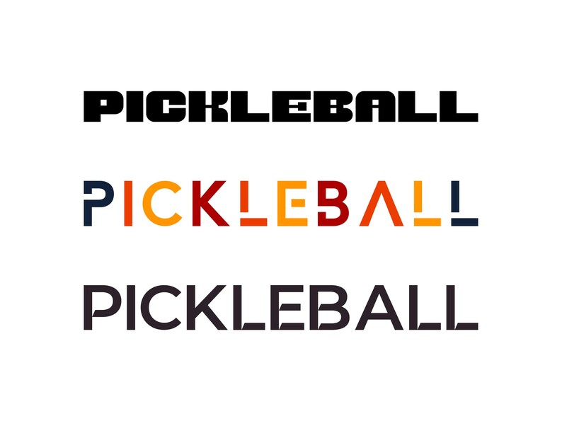 Pickleball Cursive Ultimate Pickleball Font Collection for Commercial Use | Svg, Png, Eps ...